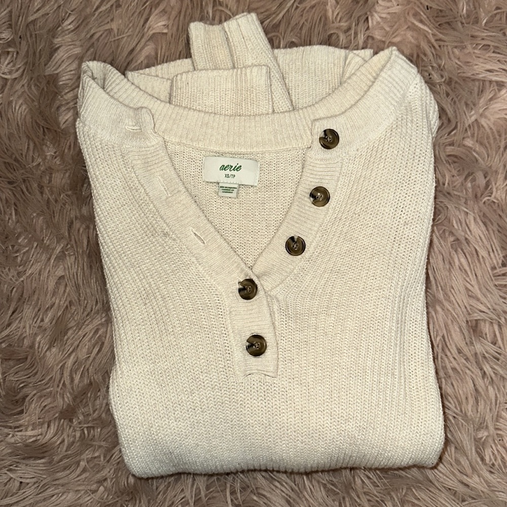 Aerie Button Sweater